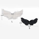 Maxbell Costume Pet Cosplay Small Dog Funny Gift Birthday Halloween Angel Wings S Black