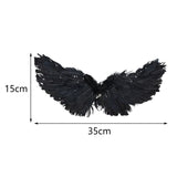 Maxbell Costume Pet Cosplay Small Dog Funny Gift Birthday Halloween Angel Wings S Black