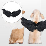 Maxbell Costume Pet Cosplay Small Dog Funny Gift Birthday Halloween Angel Wings S Black