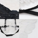Maxbell Costume Pet Cosplay Small Dog Funny Gift Birthday Halloween Angel Wings S White