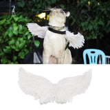 Maxbell Costume Pet Cosplay Small Dog Funny Gift Birthday Halloween Angel Wings S White