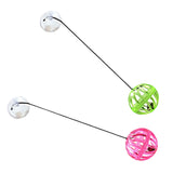 Maxbell 7Pcs Toy Bell Balls with Sucker Pet Supplies for Lizards Reptiles Chinchilla