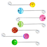 Maxbell 7Pcs Toy Bell Balls with Sucker Pet Supplies for Lizards Reptiles Chinchilla
