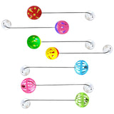 Maxbell 7Pcs Toy Bell Balls with Sucker Pet Supplies for Lizards Reptiles Chinchilla