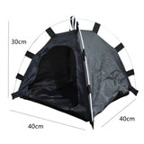 Maxbell Foldable Pet Tent Dog Cage Folding Sun Kitten beach Gray