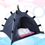 Maxbell Foldable Pet Tent Dog Cage Folding Sun Kitten beach Gray