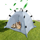 Maxbell Foldable Pet Tent Dog Cage Folding Sun Kitten beach Gray
