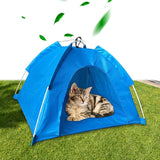 Maxbell Foldable Pet Tent Dog Cage Folding Sun Kitten beach Blue