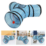 Maxbell Pet Cat Tunnel Tube Hanging Toy Ball Funny Toys Training for pets Blue