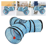 Maxbell Pet Cat Tunnel Tube Hanging Toy Ball Funny Toys Training for pets Blue