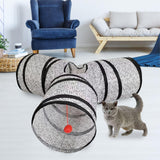 Maxbell Pet Cat Tunnel Tube Hanging Toy Ball Funny Toys Training for pets Gray