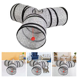 Maxbell Pet Cat Tunnel Tube Hanging Toy Ball Funny Toys Training for pets Gray