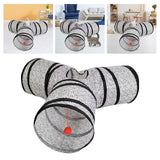 Maxbell Pet Cat Tunnel Tube Hanging Toy Ball Funny Toys Training for pets Gray