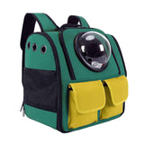 Maxbell Portable Cat Backpack Carrier Mesh Breathable Puppy Carrying Bag Knapsack Green