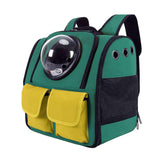 Maxbell Portable Cat Backpack Carrier Mesh Breathable Puppy Carrying Bag Knapsack Green