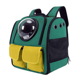 Maxbell Portable Cat Backpack Carrier Mesh Breathable Puppy Carrying Bag Knapsack Green
