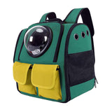Maxbell Portable Cat Backpack Carrier Mesh Breathable Puppy Carrying Bag Knapsack Green