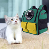 Maxbell Portable Cat Backpack Carrier Mesh Breathable Puppy Carrying Bag Knapsack Green