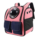 Maxbell Portable Cat Backpack Carrier Mesh Breathable Puppy Carrying Bag Knapsack Pink