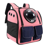 Maxbell Portable Cat Backpack Carrier Mesh Breathable Puppy Carrying Bag Knapsack Pink