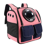 Maxbell Portable Cat Backpack Carrier Mesh Breathable Puppy Carrying Bag Knapsack Pink