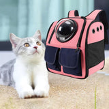 Maxbell Portable Cat Backpack Carrier Mesh Breathable Puppy Carrying Bag Knapsack Pink