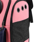 Maxbell Portable Cat Backpack Carrier Mesh Breathable Puppy Carrying Bag Knapsack Pink