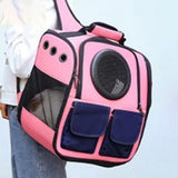 Maxbell Portable Cat Backpack Carrier Mesh Breathable Puppy Carrying Bag Knapsack Pink