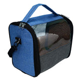 Maxbell Hamster Carrier Guinea Pig Travel Bag Traveling Handbag Small Animals Tote Blue