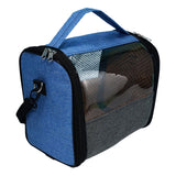 Maxbell Hamster Carrier Guinea Pig Travel Bag Traveling Handbag Small Animals Tote Blue