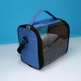 Maxbell Hamster Carrier Guinea Pig Travel Bag Traveling Handbag Small Animals Tote Blue