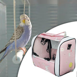 Maxbell Hamster Carrier Guinea Pig Travel Bag Traveling Handbag Small Animals Tote Pink