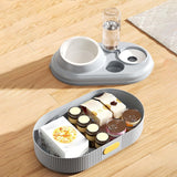 Maxbell Tilted Cat Food Bowl Set Food and Water Multifunctional for Small Dogs