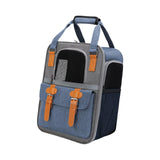 Maxbell Portable Cat Carrier Backpack Dog Travel Bag with Shoulder Strap for Kitten Blue