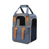 Maxbell Portable Cat Carrier Backpack Dog Travel Bag with Shoulder Strap for Kitten Blue