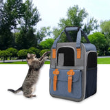 Maxbell Portable Cat Carrier Backpack Dog Travel Bag with Shoulder Strap for Kitten Blue