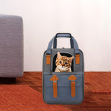 Maxbell Portable Cat Carrier Backpack Dog Travel Bag with Shoulder Strap for Kitten Blue
