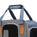 Maxbell Portable Cat Carrier Backpack Dog Travel Bag with Shoulder Strap for Kitten Blue
