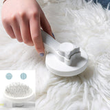 Maxbell Cat Brush Undercoat Grooming Deshedding Tool Pet Comb for Pet Supplies gray