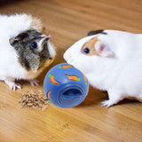 Maxbell Pet Slow Feeder Bowl Snack Toy Ball Interactive Bunny Toy for Puppy Blue