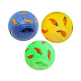 Maxbell Pet Slow Feeder Bowl Snack Toy Ball Interactive Bunny Toy for Puppy Blue