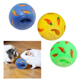 Maxbell Pet Slow Feeder Bowl Snack Toy Ball Interactive Bunny Toy for Puppy Blue