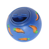Maxbell Pet Slow Feeder Bowl Snack Toy Ball Interactive Bunny Toy for Puppy Blue