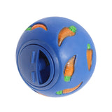 Maxbell Pet Slow Feeder Bowl Snack Toy Ball Interactive Bunny Toy for Puppy Blue