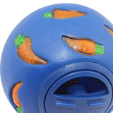 Maxbell Pet Slow Feeder Bowl Snack Toy Ball Interactive Bunny Toy for Puppy Blue