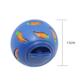 Maxbell Pet Slow Feeder Bowl Snack Toy Ball Interactive Bunny Toy for Puppy Blue