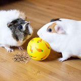 Maxbell Pet Slow Feeder Bowl Snack Toy Ball Interactive Bunny Toy for Puppy Yellow