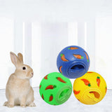 Maxbell Pet Slow Feeder Bowl Snack Toy Ball Interactive Bunny Toy for Puppy Yellow