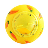 Maxbell Pet Slow Feeder Bowl Snack Toy Ball Interactive Bunny Toy for Puppy Yellow
