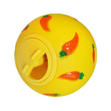 Maxbell Pet Slow Feeder Bowl Snack Toy Ball Interactive Bunny Toy for Puppy Yellow